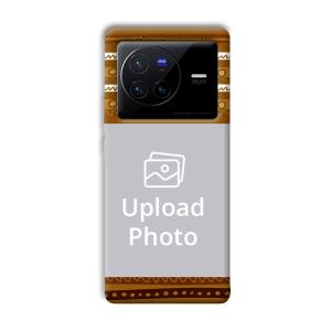 Brown Lines Customized Printed Back Cover for Vivo X80 Pro