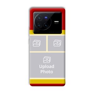 Red Yellow Collage Customized Printed Back Cover for Vivo X80 Pro