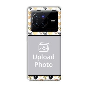 Small Hearts Customized Printed Back Cover for Vivo X80 Pro