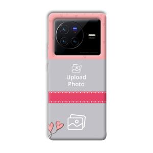 Pinkish Design Customized Printed Back Cover for Vivo X80 Pro