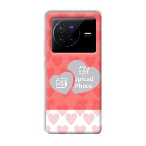 2 Hearts Customized Printed Back Cover for Vivo X80 Pro
