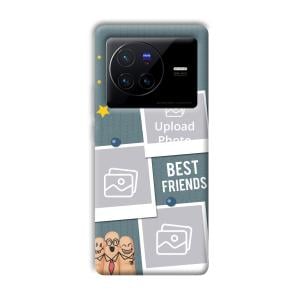 Best Friends Customized Printed Back Cover for Vivo X80