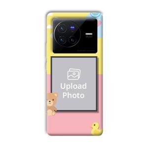 Teddy Bear Baby Design Customized Printed Back Cover for Vivo X80