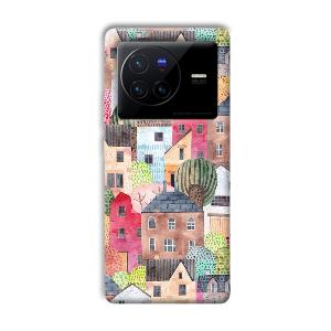 Colorful Homes Phone Customized Printed Back Cover for Vivo X80