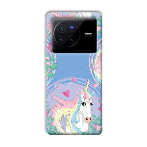 Unicorn Phone Customized Printed Back Cover for Vivo X80