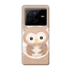 Owlet Phone Customized Printed Back Cover for Vivo X80 Pro