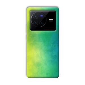 Green Pattern Phone Customized Printed Back Cover for Vivo X80 Pro