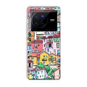 Colorful Alley Phone Customized Printed Back Cover for Vivo X80
