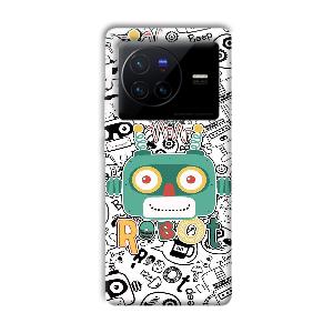 Animated Robot Phone Customized Printed Back Cover for Vivo X80 Pro
