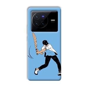 Cricketer Phone Customized Printed Back Cover for Vivo X80