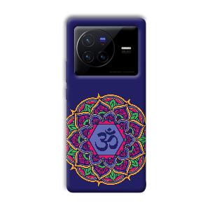 Blue Om Design Phone Customized Printed Back Cover for Vivo X80