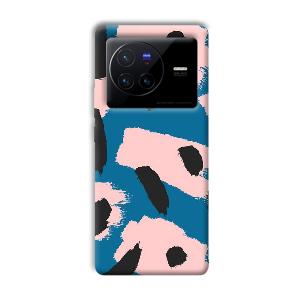 Black Dots Pattern Phone Customized Printed Back Cover for Vivo X80 Pro