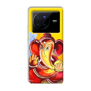 Ganesha Ji Phone Customized Printed Back Cover for Vivo X80