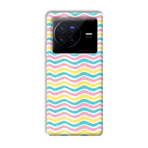 Wavy Designs Phone Customized Printed Back Cover for Vivo X80