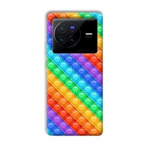 Colorful Circles Phone Customized Printed Back Cover for Vivo X80
