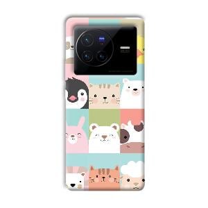 Kittens Phone Customized Printed Back Cover for Vivo X80