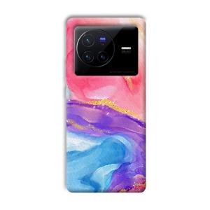 Water Colors Phone Customized Printed Back Cover for Vivo X80