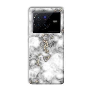 Grey White Design Phone Customized Printed Back Cover for Vivo X80 Pro