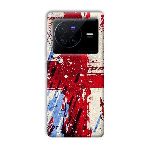 Red Cross Design Phone Customized Printed Back Cover for Vivo X80 Pro