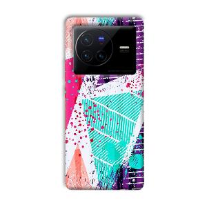 Paint  Phone Customized Printed Back Cover for Vivo X80