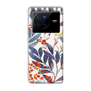 Cherries Phone Customized Printed Back Cover for Vivo X80
