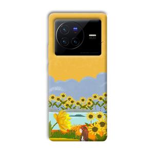 Girl in the Scenery Phone Customized Printed Back Cover for Vivo X80 Pro