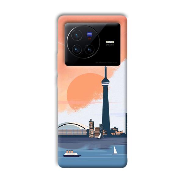 City Design Phone Customized Printed Back Cover for Vivo X80