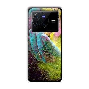 Festival of Colors Customized Printed Glass Back Cover for Vivo X80 Pro