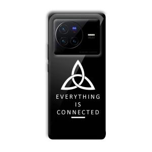 Everything is Connected Customized Printed Glass Back Cover for Vivo X80