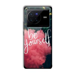 Be Yourself Customized Printed Glass Back Cover for Vivo X80
