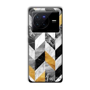 Marble Tiles Customized Printed Glass Back Cover for Vivo X80 Pro