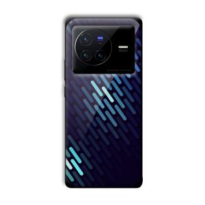 Blue Tiles Customized Printed Glass Back Cover for Vivo X80 Pro