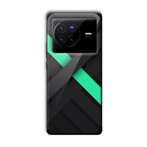 Green Cross Customized Printed Glass Back Cover for Vivo X80