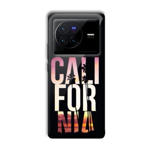 California Customized Printed Glass Back Cover for Vivo X80