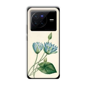 Flowers Customized Printed Glass Back Cover for Vivo X80 Pro