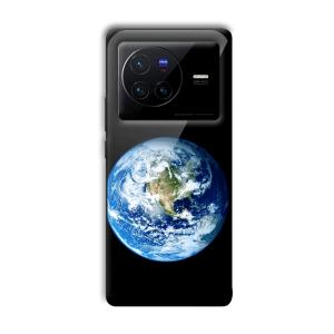 Floating Earth Customized Printed Glass Back Cover for Vivo X80