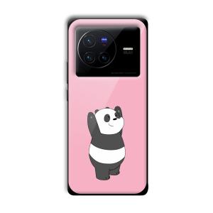 Pink Panda Customized Printed Glass Back Cover for Vivo X80 Pro