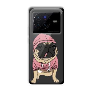 Cool Dog Customized Printed Glass Back Cover for Vivo X80