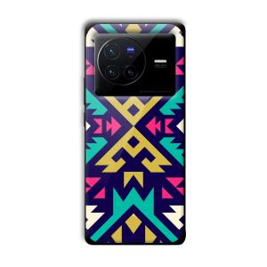 Arrows Abstract Customized Printed Glass Back Cover for Vivo X80