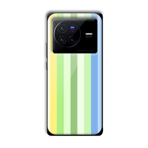 Green and Blue Customized Printed Glass Back Cover for Vivo X80