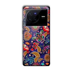 Animal Sketches Customized Printed Glass Back Cover for Vivo X80