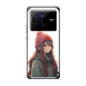 Little Girl Customized Printed Glass Back Cover for Vivo X80 Pro