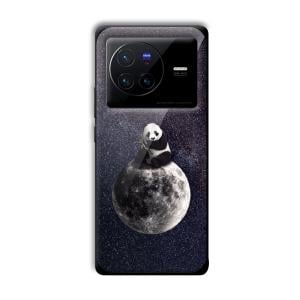 Astronaut Panda Customized Printed Glass Back Cover for Vivo X80 Pro