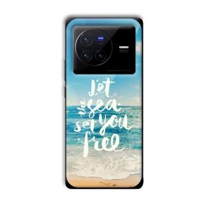 Let the Sea Set you Free Customized Printed Glass Back Cover for Vivo X80