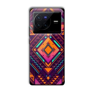 Purple Prism Customized Printed Glass Back Cover for Vivo X80