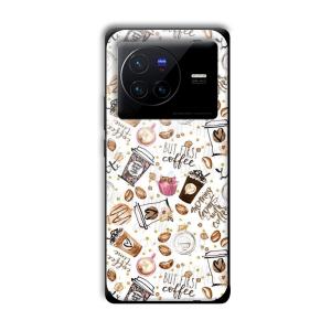 But Coffee First Customized Printed Glass Back Cover for Vivo X80