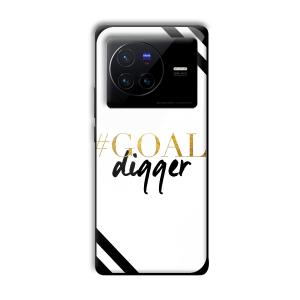 Goal Digger Customized Printed Glass Back Cover for Vivo X80