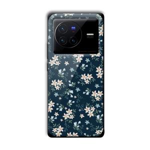 Little Flowers Customized Printed Glass Back Cover for Vivo X80
