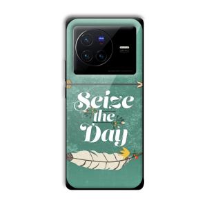 Seize the Day Customized Printed Glass Back Cover for Vivo X80