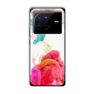 Water Colors Customized Printed Glass Back Cover for Vivo X80